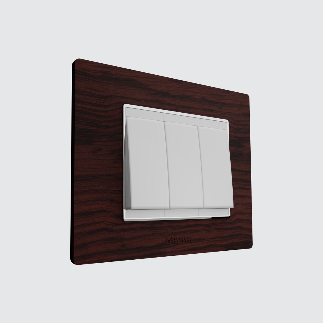 Lifestyle Switch With Teak Wood Plate